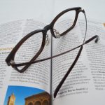 A photo of eyeglasses