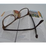 A photo of eyeglasses