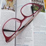 A photo of eyeglasses