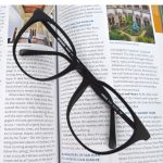 A photo of eyeglasses