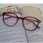 A photo of eyeglasses