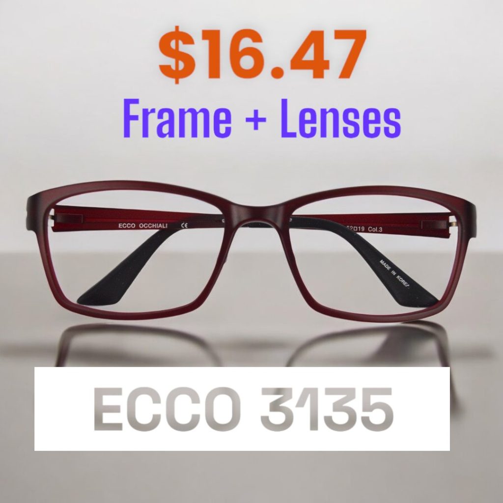 Cheap Eyeglasses made in USA lenses and Korean Frame